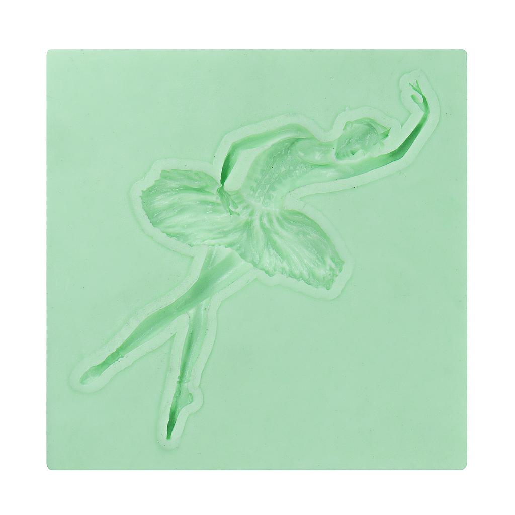 Molde De Silicona Para Fondant TTOA - Diseño De Bailarina, Tamaño 8.2x4.5x1.2 Cm, Apto Para Horno Y Microondas